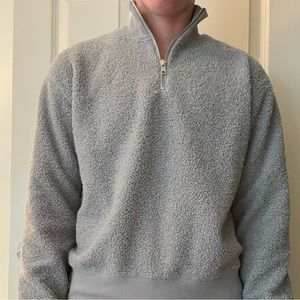 Top shop soft and fuzzy quarter zip